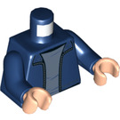 LEGO Dunkelblau Zipper Jacket Torso (973 / 76382)