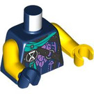 LEGO Dark Blue Zoey Minifig Torso (973 / 76382)