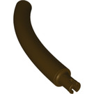 LEGO Dark Brown Animal Tail Middle Section with Technic Pin (40378 / 51274)