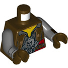 LEGO Marron foncé Apocalypseburg Abe Minifig Torse (973 / 76382)