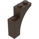 LEGO Marron foncé Arche
 1 x 3 x 3 (13965)