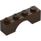 LEGO Tmavě hnědá Klenba 1 x 4 (3659)