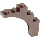 LEGO Dark Brown Arch 1 x 5 x 4 Regular Bow, Unreinforced Underside (2339 / 14395)