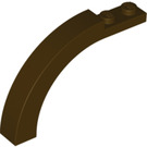 LEGO Dark Brown Arch 1 x 6 x 3.3 with Curved Top (6060 / 30935)
