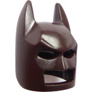 LEGO Mørk brun Batman Cowl Maske med kantete ører (10113 / 28766)