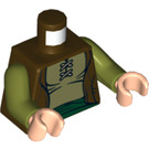 LEGO Donkerbruin Bombur Torso (973 / 76382)