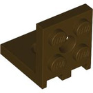 LEGO Dark Brown Bracket 2 x 2 - 2 x 2 Up (3956 / 35262)