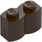 LEGO Tmavě hnědá Kostka 1 x 2 Log (30136)