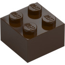 LEGO Tmavě hnědá Kostka 2 x 2 (3003 / 6223)