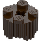 LEGO Dark Brown Brick 2 x 2 Round with Grille (92947)