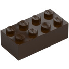 LEGO Tmavě hnědá Kostka 2 x 4 (3001 / 72841)