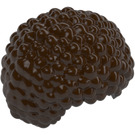 LEGO Donkerbruin Bushy Bubbel Style Haar (86385 / 87995)