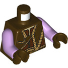 LEGO Dark Brown Captain Tarpals Minifig Torso (973 / 76382)