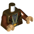 LEGO Dark Brown Cassian Andor with Dark Brown Robe Minifig Torso (973 / 76382)