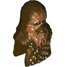 LEGO Dark Brown Chewbacca Head with Snow (91806)