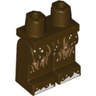 레고 어두운 갈색 Chewbacca 엉덩이와 다리 ~와 함께 Snow (3815 / 91874)