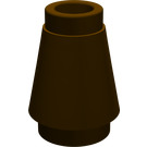 LEGO Dark Brown Cone 1 x 1 with Top Groove (28701 / 59900)