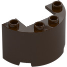 LEGO Dark Brown Cylinder 2 x 4 x 2 Half (24593 / 35402)