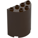 LEGO Dark Brown Cylinder 2 x 4 x 4 Half (6218 / 20430)