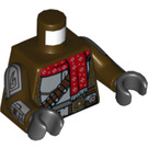 LEGO Donkerbruin Din Djarin (Festive) Minifig Torso (973 / 76382)