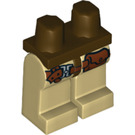 LEGO Dark Brown Dinosaurs Minifigure Hips and Legs (3815)