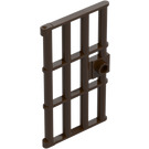 LEGO Dark Brown Door 1 x 4 x 6 with Bars (60621)