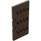 LEGO Tmavě hnědá Dveře 1 x 5 x 8.5 Stockade (87601)