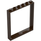 LEGO Marron Foncé Cadre 1 x 6 x 6 (42205)