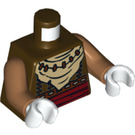 LEGO Donkerbruin Furty Minifig Torso (973 / 76382)