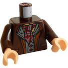 LEGO Dunkelbraun Garrick Ollivander Torso (973)