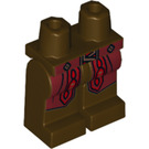 LEGO Donkerbruin Godric Gryffindor Minifigure Heupen en benen (3815 / 40680)