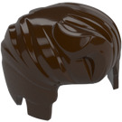 LEGO Marron Foncé Cheveux avec Single Quiff (86403 / 98371)