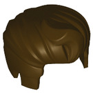 LEGO Dark Brown Hair with Single Quiff (86403 / 98371)