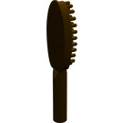 LEGO Dunkelbraun Hairbrush mit kurzem Griff (10mm) (3852)