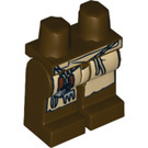 LEGO Dunkelbraun Hüften und Beine mit Weiß Apron und Kitchen Utensils (3815 / 97446)