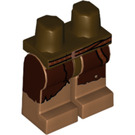 LEGO Dark Brown Hun Warrior Minifigure Hips and Legs (3815 / 18269)