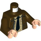 LEGO Dark Brown Indiana Jones Shirt with Tie Torso (973 / 76382)