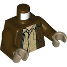 LEGO Donkerbruin Indiana Jones Torso (973 / 76382)