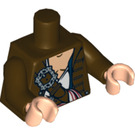 LEGO Dark Brown Jack Sparrow Torso (76382 / 88585)