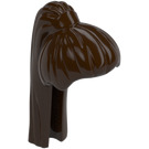 LEGO Marron Foncé Cheveux Longs avec Queue de cheval et Hairband (5361 / 17347)