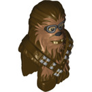 LEGO Dunkelbraun Minifigure Kopf Chewbacca mit Goggles (39446)