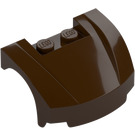 LEGO Dark Brown Mudgard Bonnet 3 x 4 x 1.3 Curved (98835)