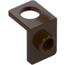 LEGO Dark Brown Neck Bracket with Stud with Thicker Back Wall (28974)