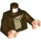 LEGO Mørkebrun Obi-Wan Kenobi med Dark Brun Robe Minifig Torso (973 / 76382)