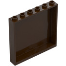 LEGO Marrón oscuro Panel 1 x 6 x 5 (35286 / 59349)