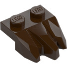 LEGO Dark Brown Plate 1 x 2 with 3 Rock Claws (27261)