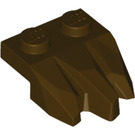 LEGO Dark Brown Plate 1 x 2 with 3 Rock Claws (27261)