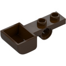 LEGO Donkerbruin Plaat 1 x 2 met Gat en Bak (88289)