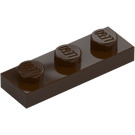 LEGO Dark Brown Plate 1 x 3 (3623)