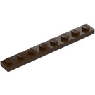 LEGO Donkerbruin Plaat 1 x 8 (3460)